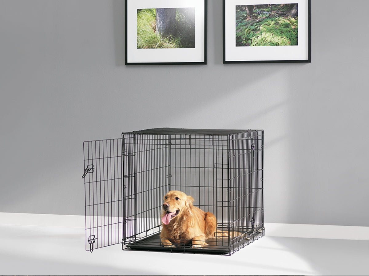 Savic Dog Cottage Dog Crate, 107cm Black