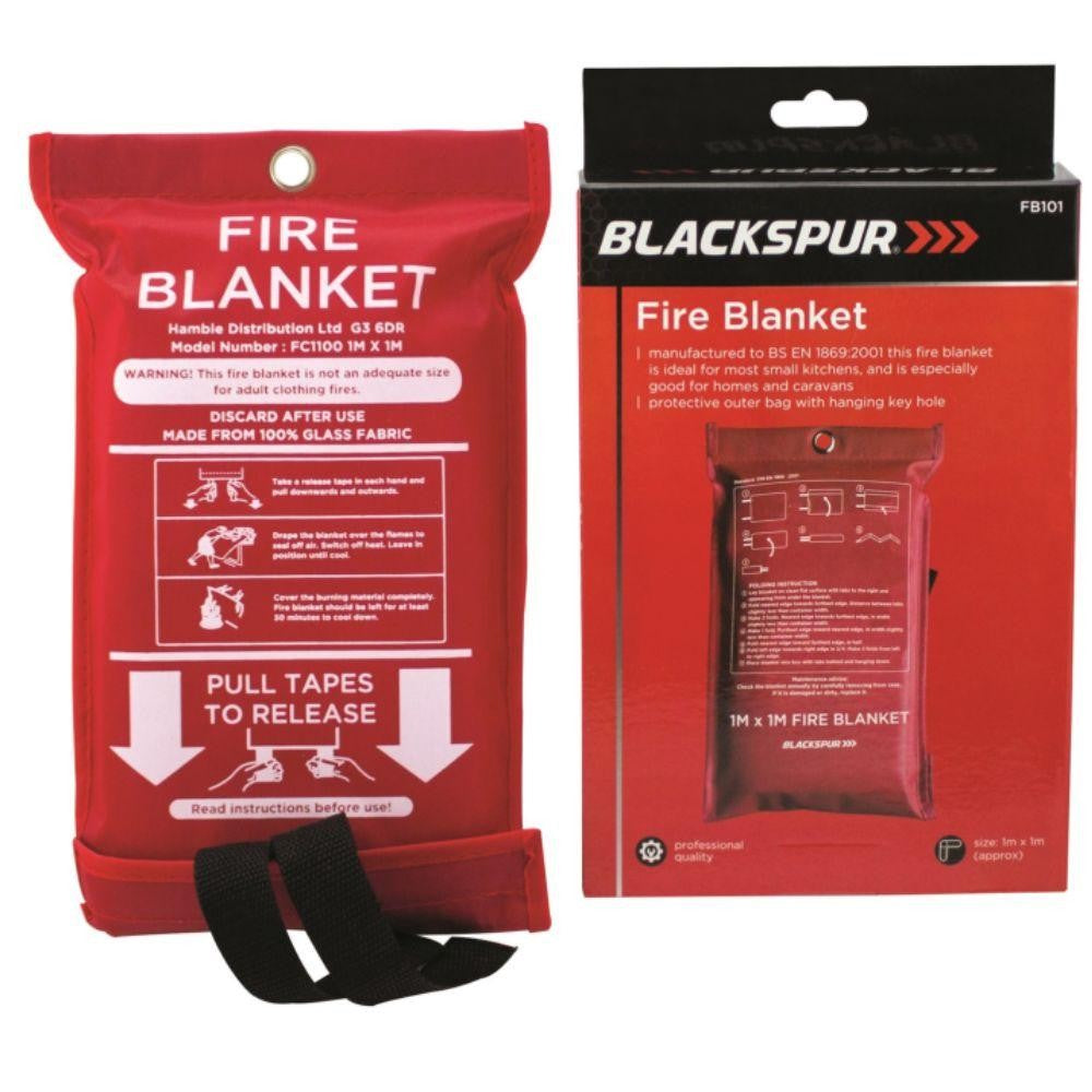 Blackspur 1m x 1m Fire Blanket
