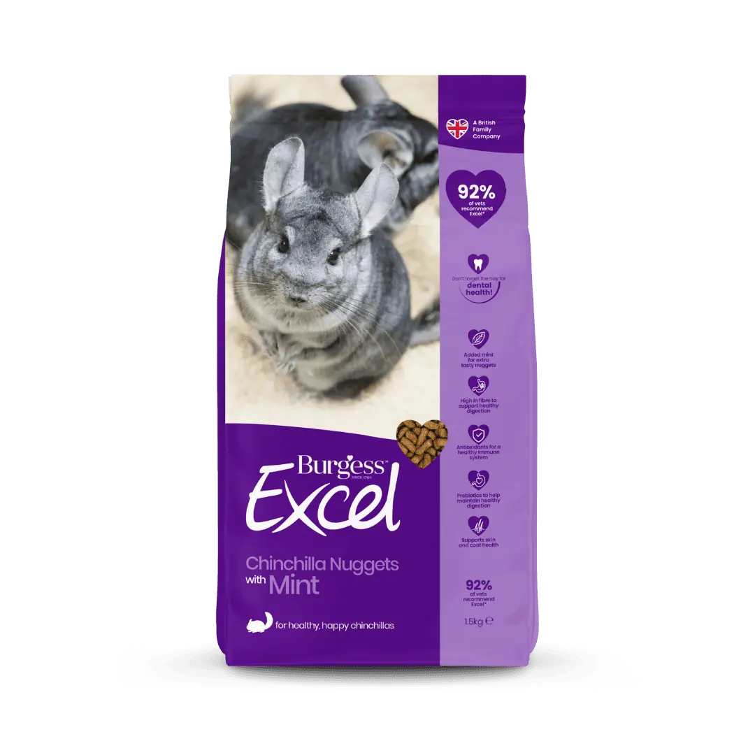 Burgass Excel Chinchilla Nuggets with Mint, 1.5kg