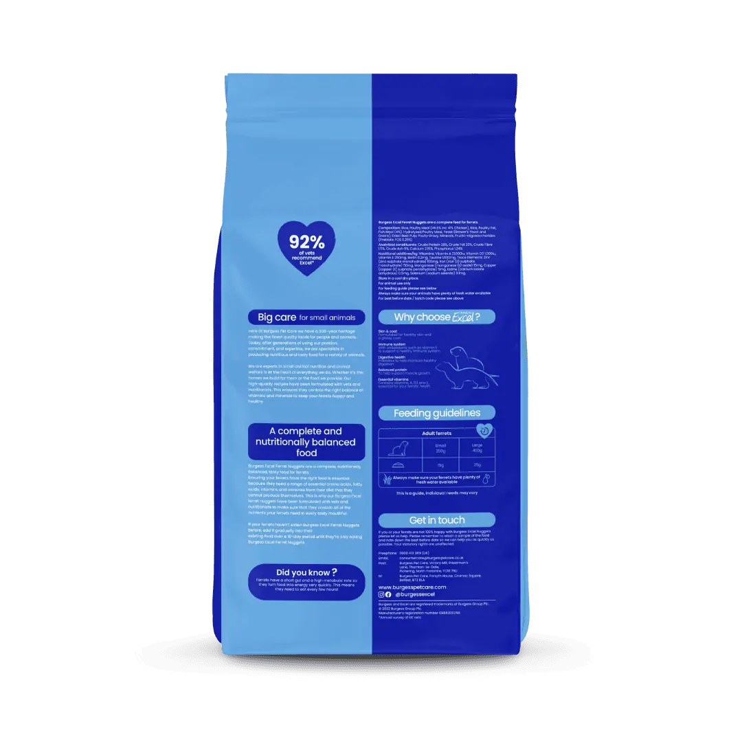 Burgess Excel Ferret Nuggets, 2kg