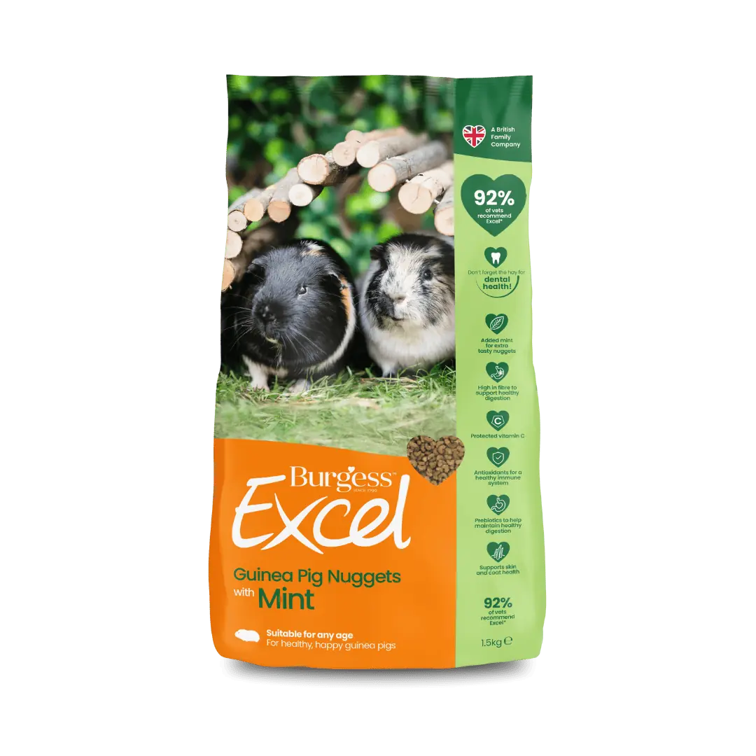 Burgess Excel Guinea Pig Nuggets with Mint, 1.5kg