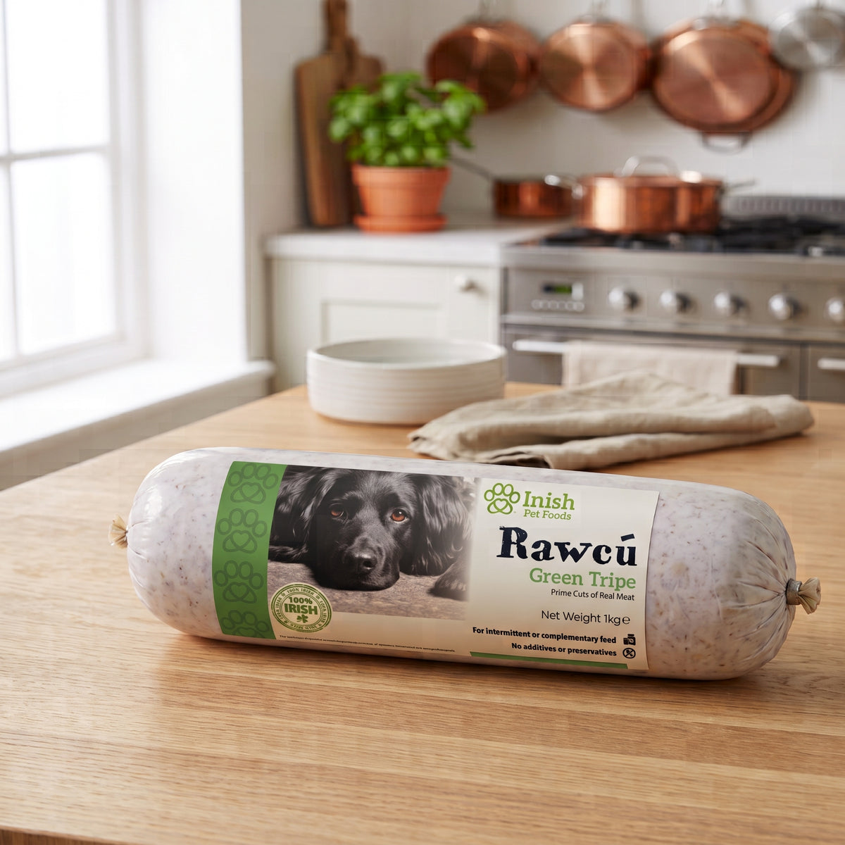 RawCú Green Tripe Raw Dog Food, 1kg