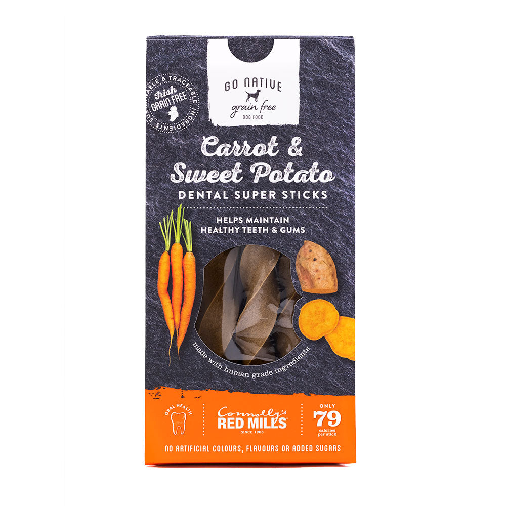 Red Mills Go Native Carrot & Sweet Potato Dental Super Sticks, 150g