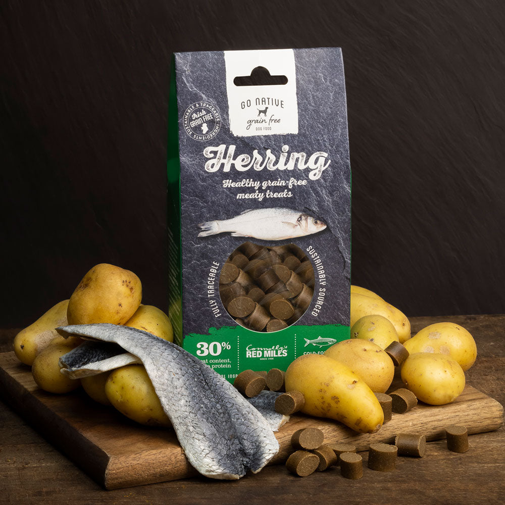Red Mills Go Native Herring Dog Treats, 100g