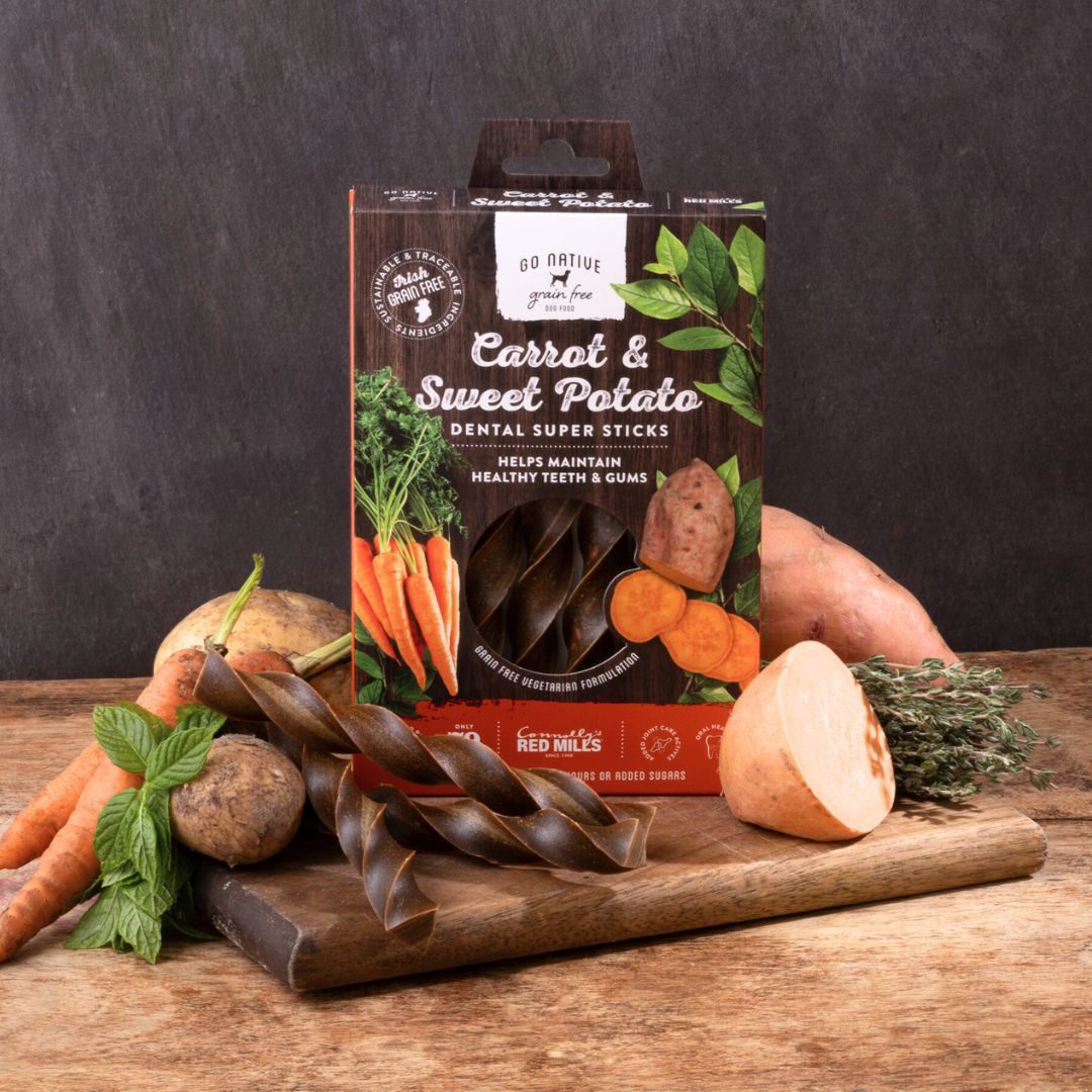 Red Mills Go Native Carrot & Sweet Potato Dental Super Sticks, 150g