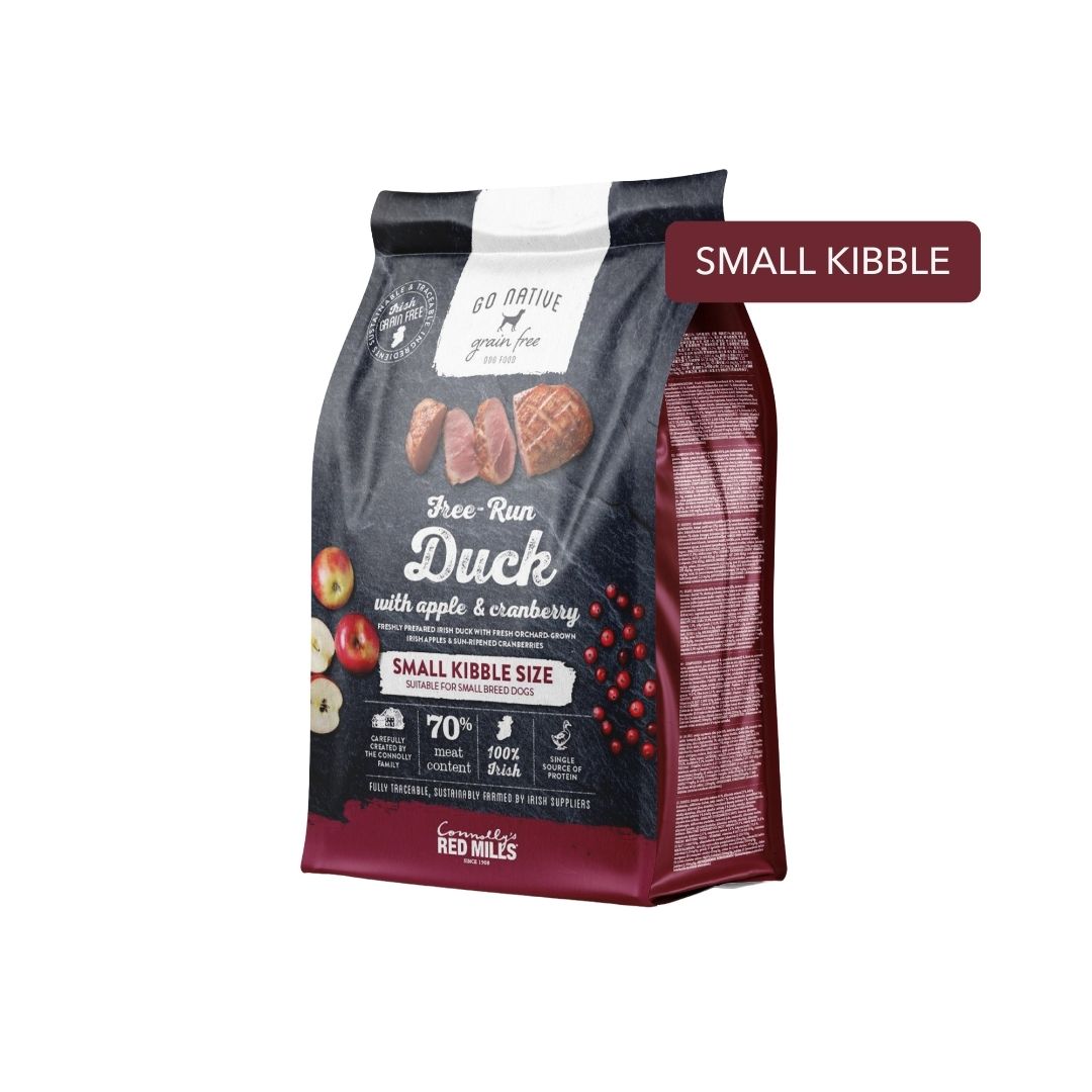 Go Native Duck with Apple & Cranberry Dry Dog Food for Small Breed Adult Dogs, 1.5kg
