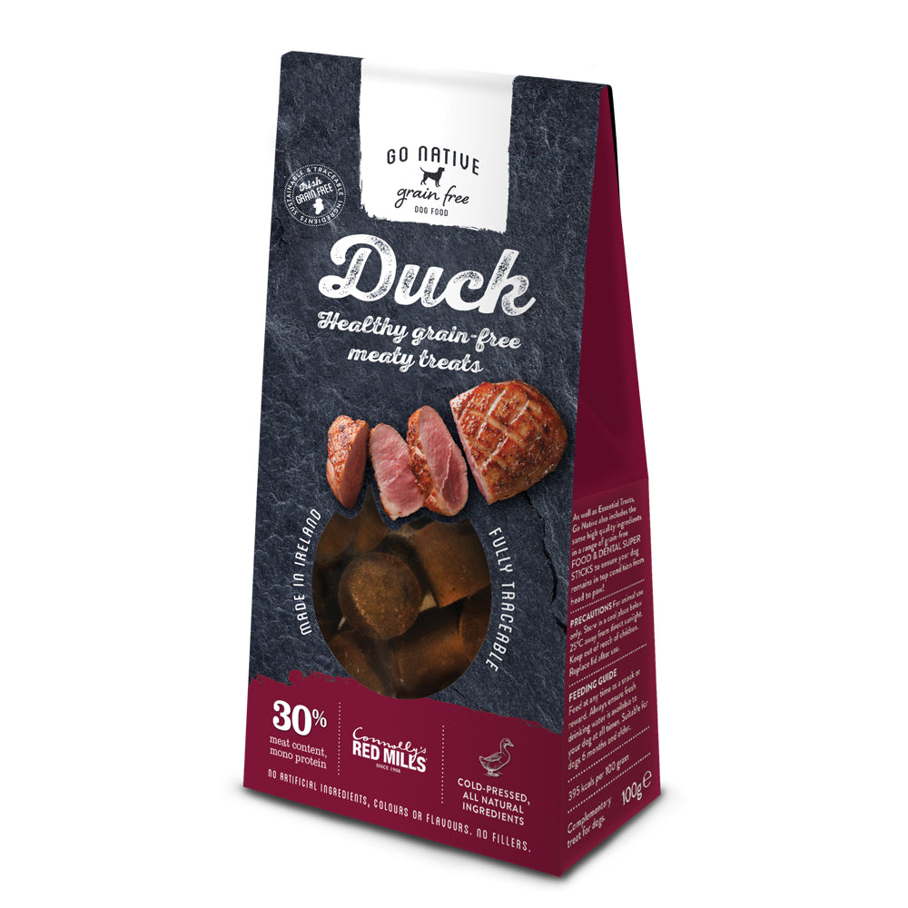 Red Mills Go Native Duck Dog Treats, 100g