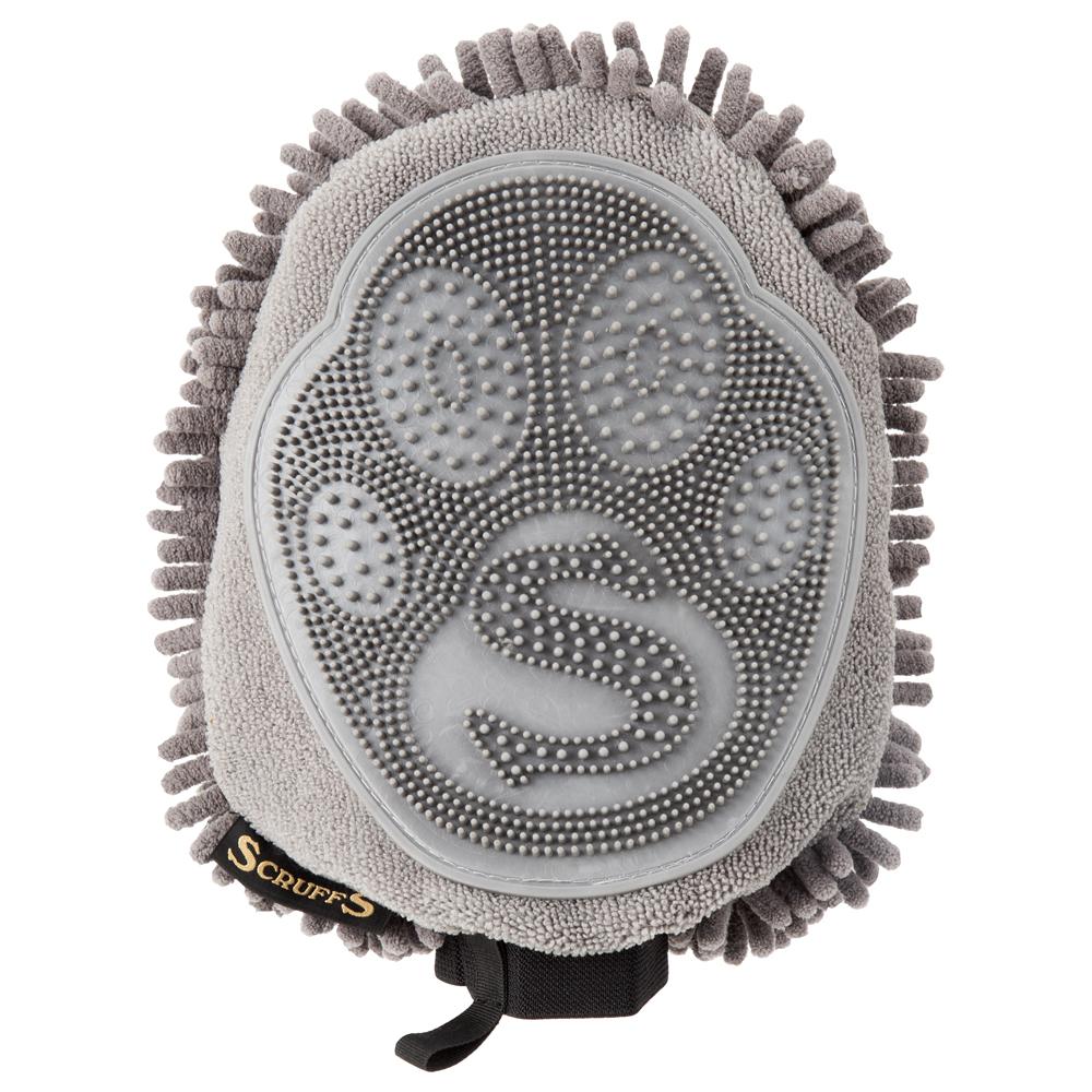 Scruffs Super Absorbent 2-in-1 Drying Mitt, Grey