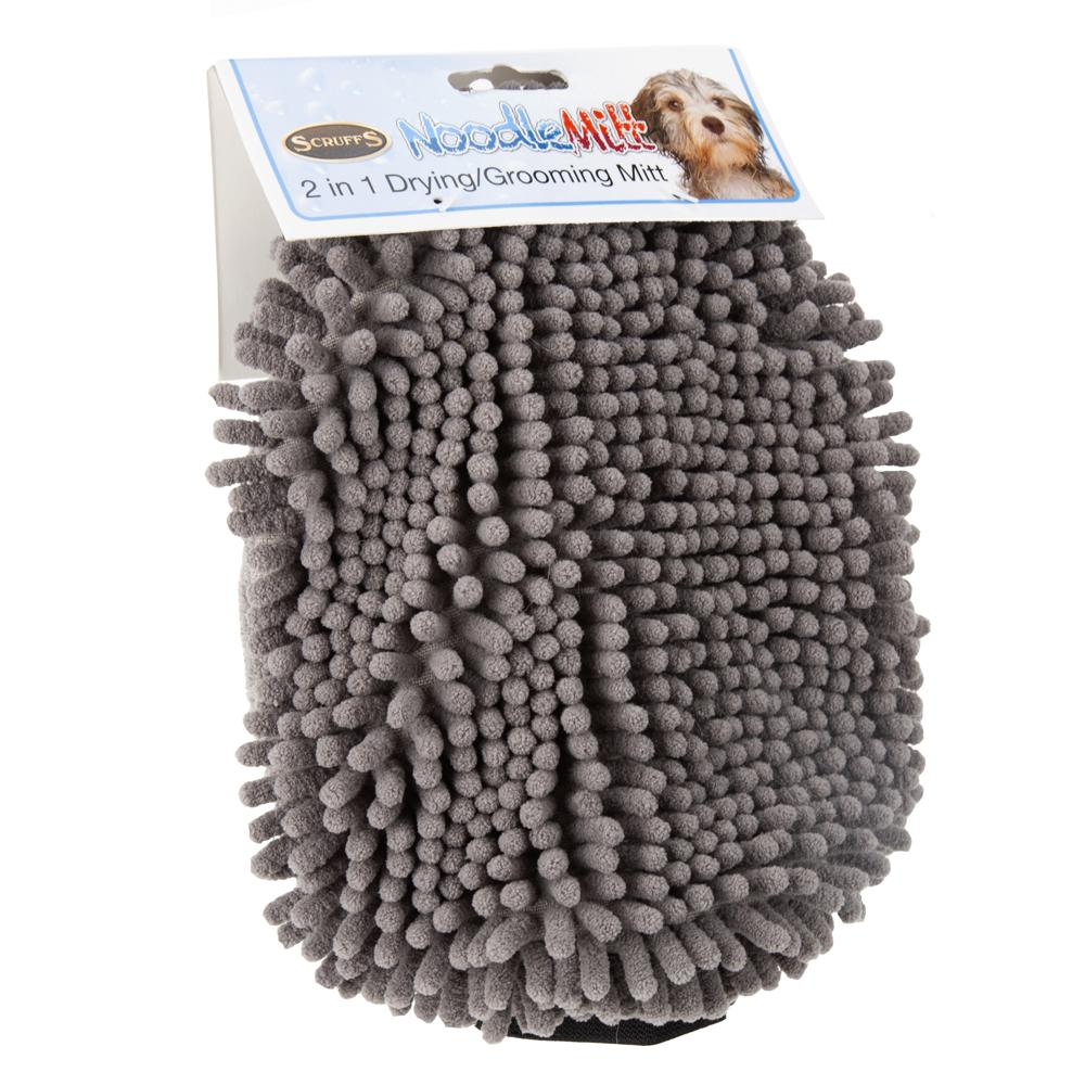 Scruffs Super Absorbent 2-in-1 Drying Mitt, Grey