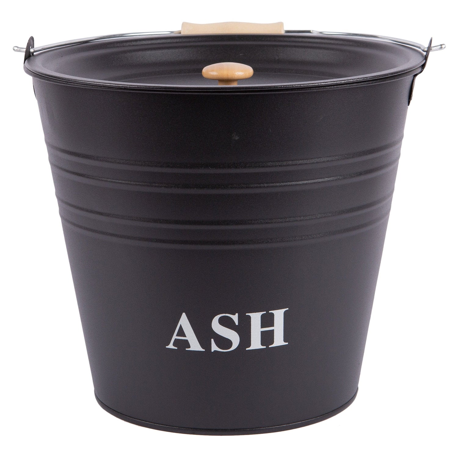 Blackspur 12L Black Ash Bucket with Lid