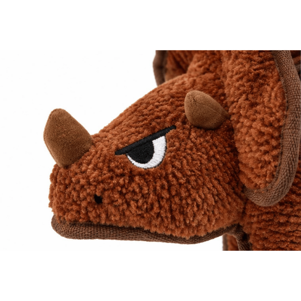 Hem & Boo Spike Squad Triceratops Dog Toy, 36cm
