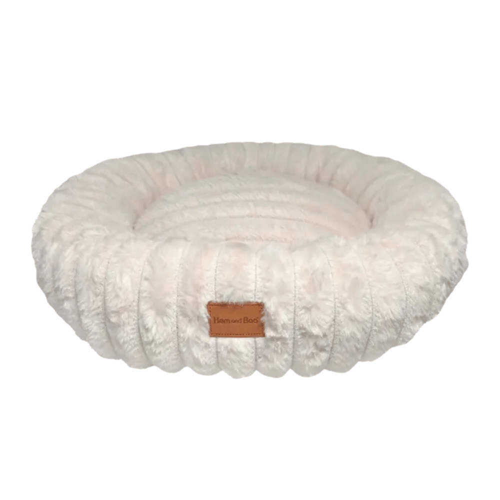 Hem & Boo Supersoft Plush Round Pet Bed