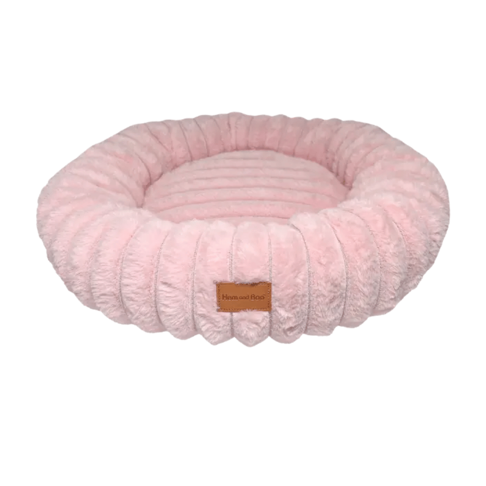 Hem & Boo Supersoft Plush Round Pet Bed