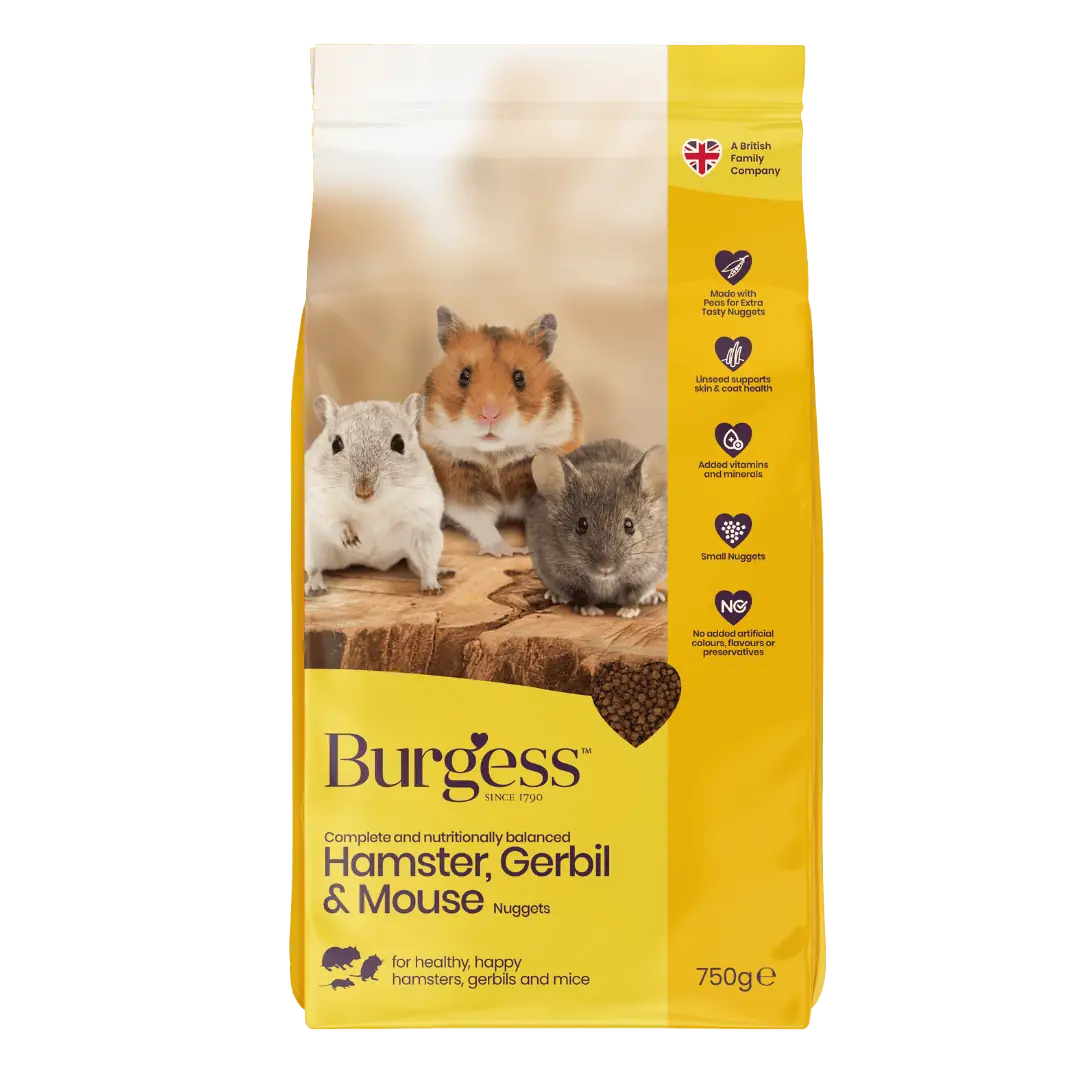 Burgess Hamster, Gerbil & Mouse Food, 750g