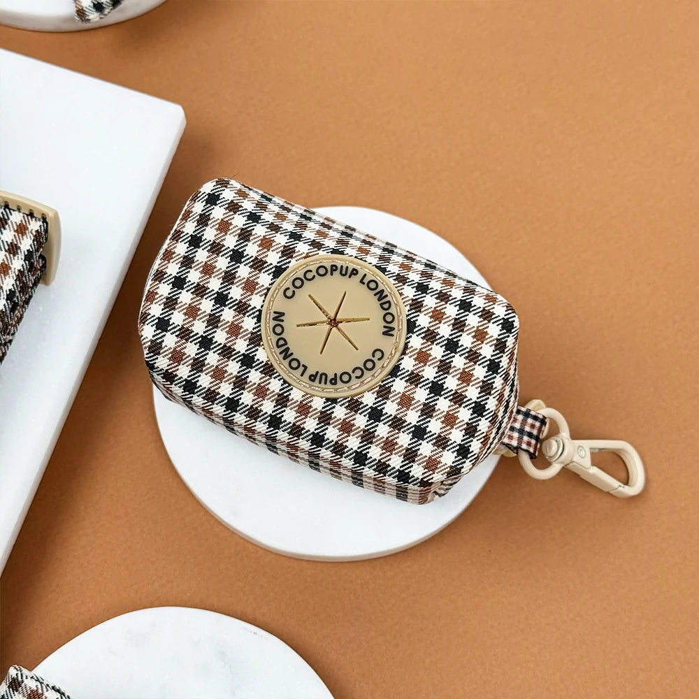 Cocopup Heritage Check Poop Bag Holder