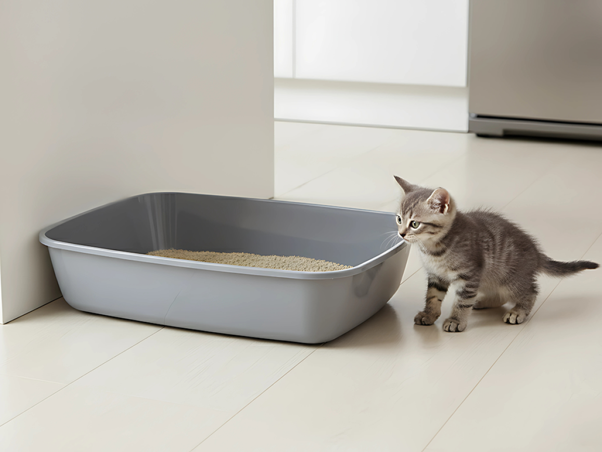 Savic Iriz 50cm Cool Grey Low-Entry Cat Litter Tray