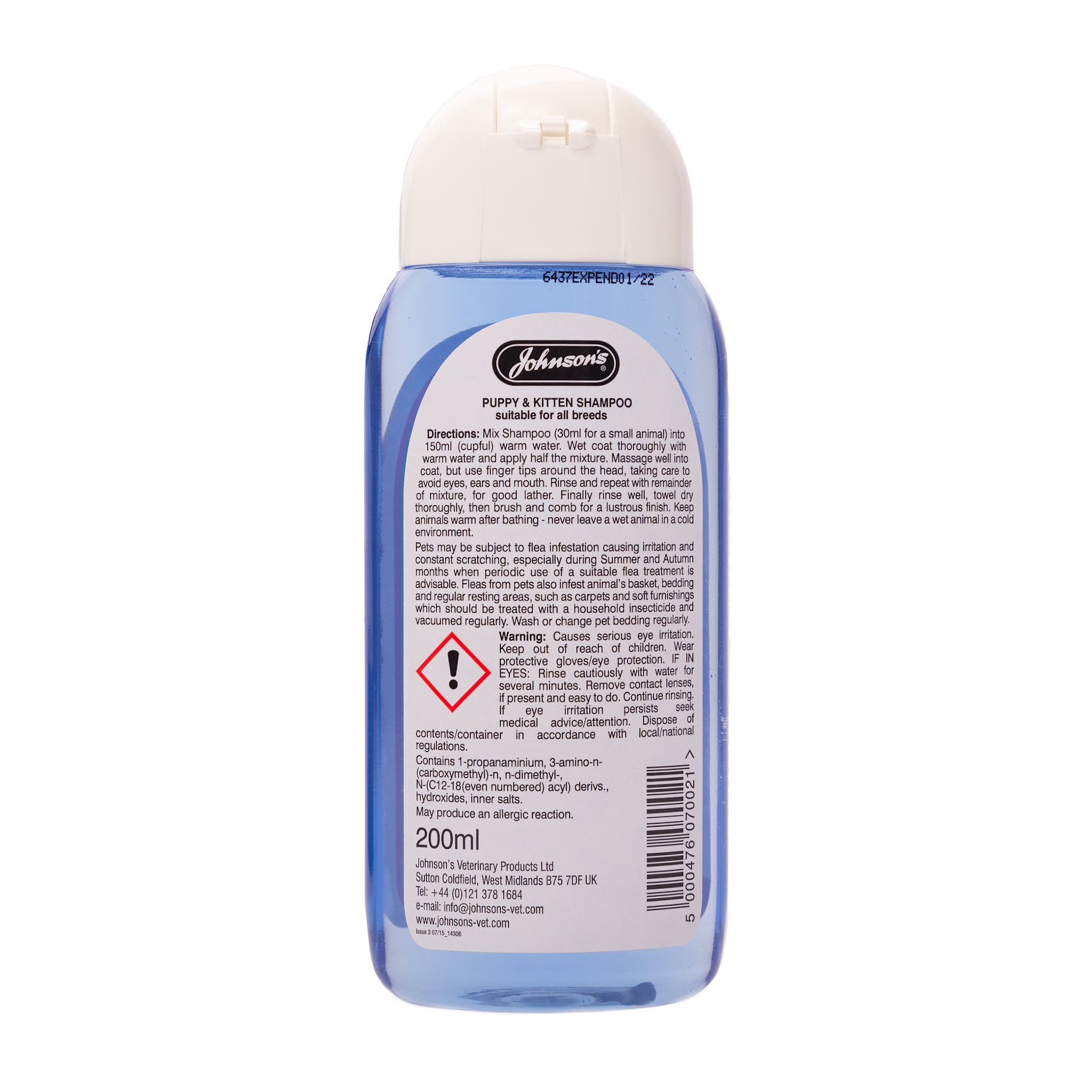 Johnson's Puppy & Kitten Shampoo, 200ml