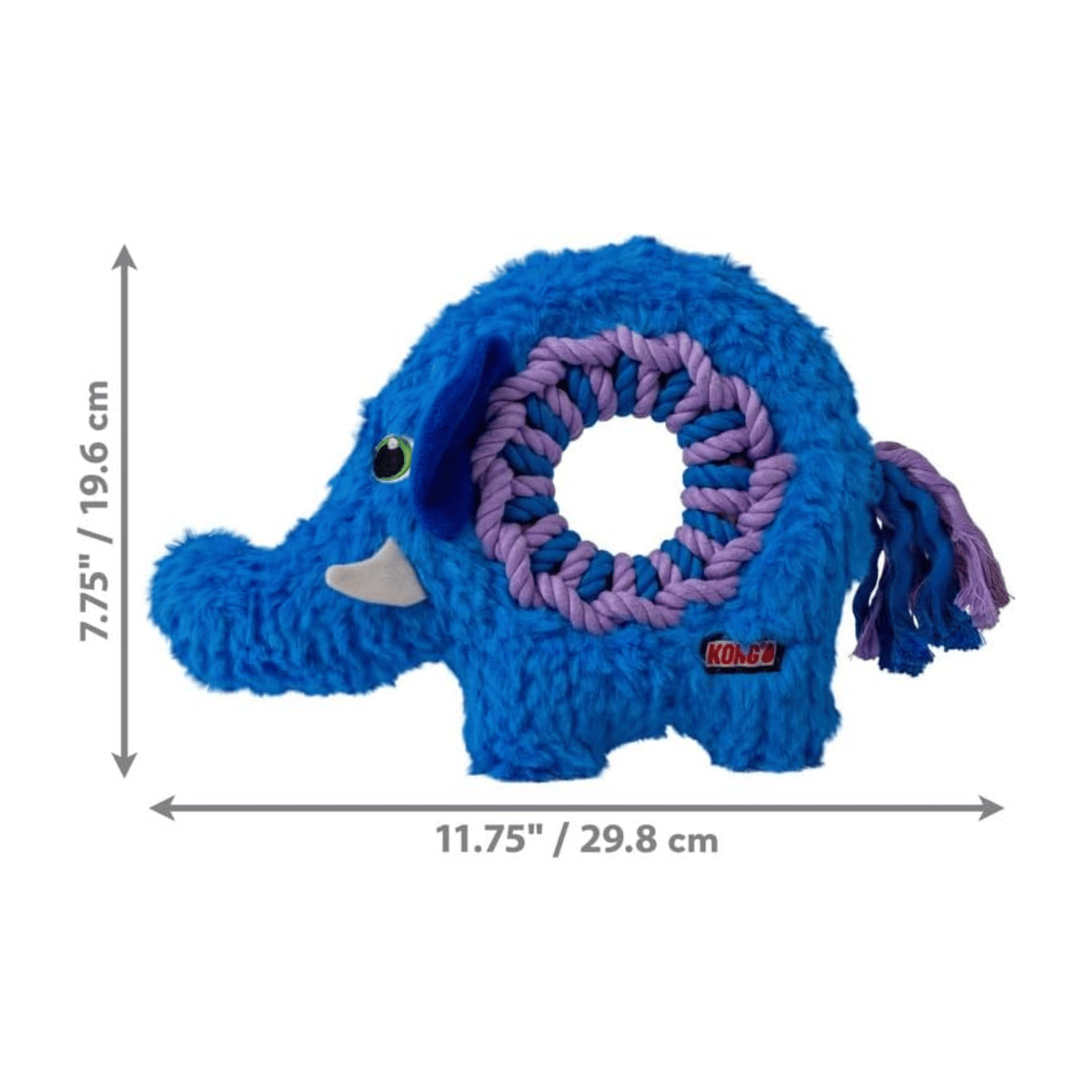 Kong Ringaroos Elephant Dog Toy, Medium