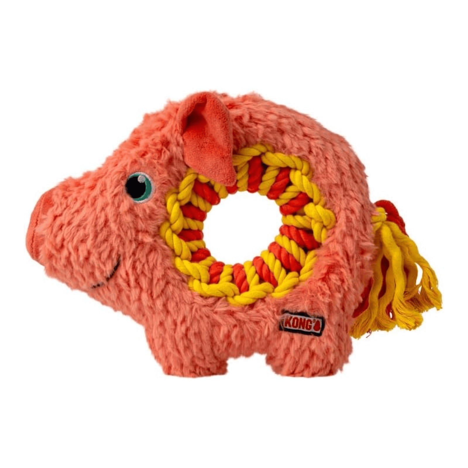 Kong Ringaroos Pig Dog Toy, Medium
