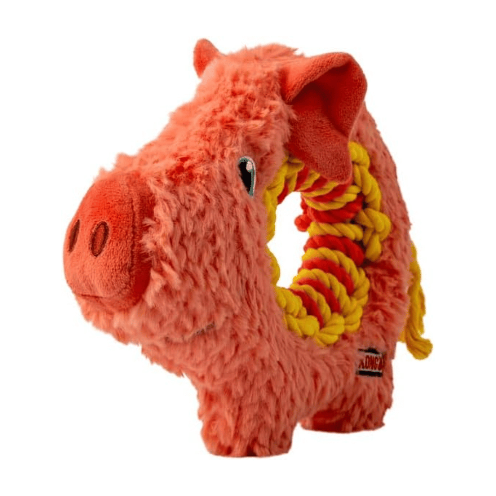 Kong Ringaroos Pig Dog Toy, Medium