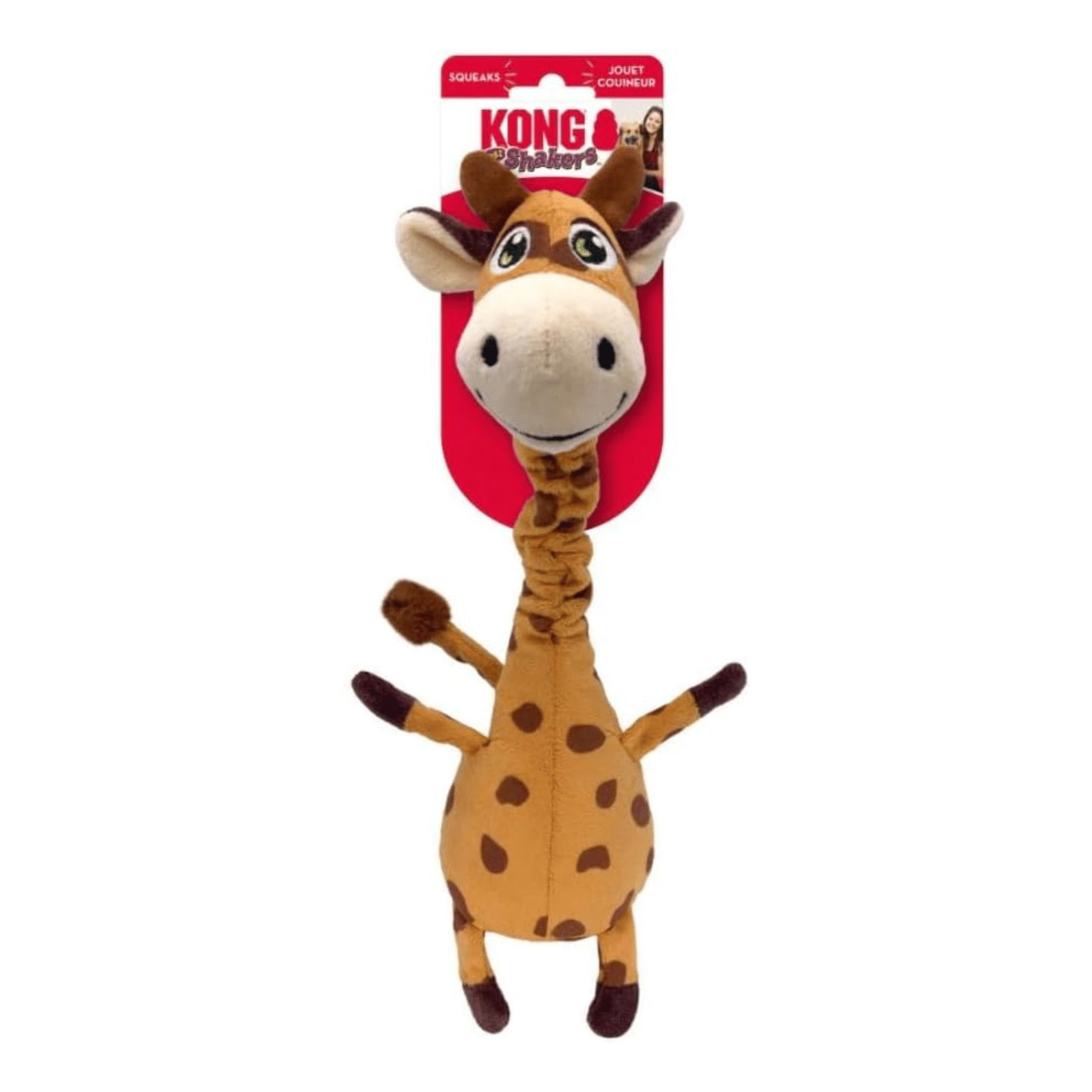 Kong Shakers Bobz Giraffe Dog Toy, Medium