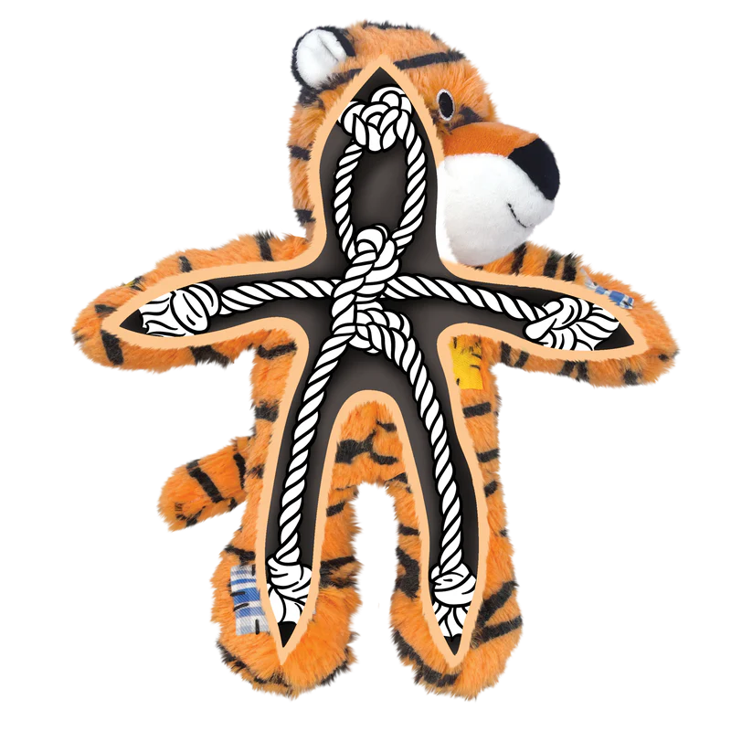 Kong Wild Knots Tiger Dog Toy, Medium/Large