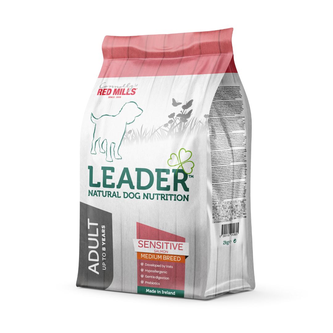 Red Mills Leader Sensitive Salmon Dry Dog Food for Medium Breed Adult Dogs