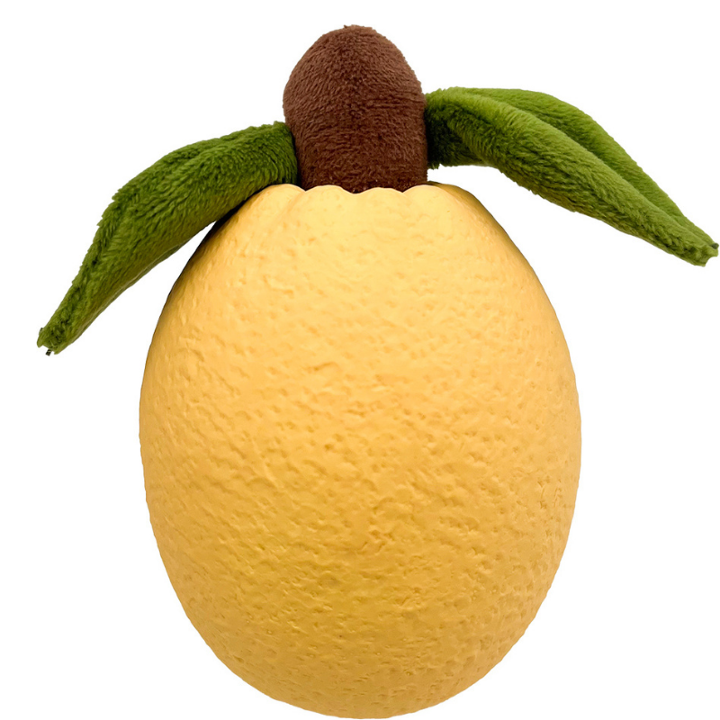 Hem & Boo Fruit Latex Dog Toy - Lemon