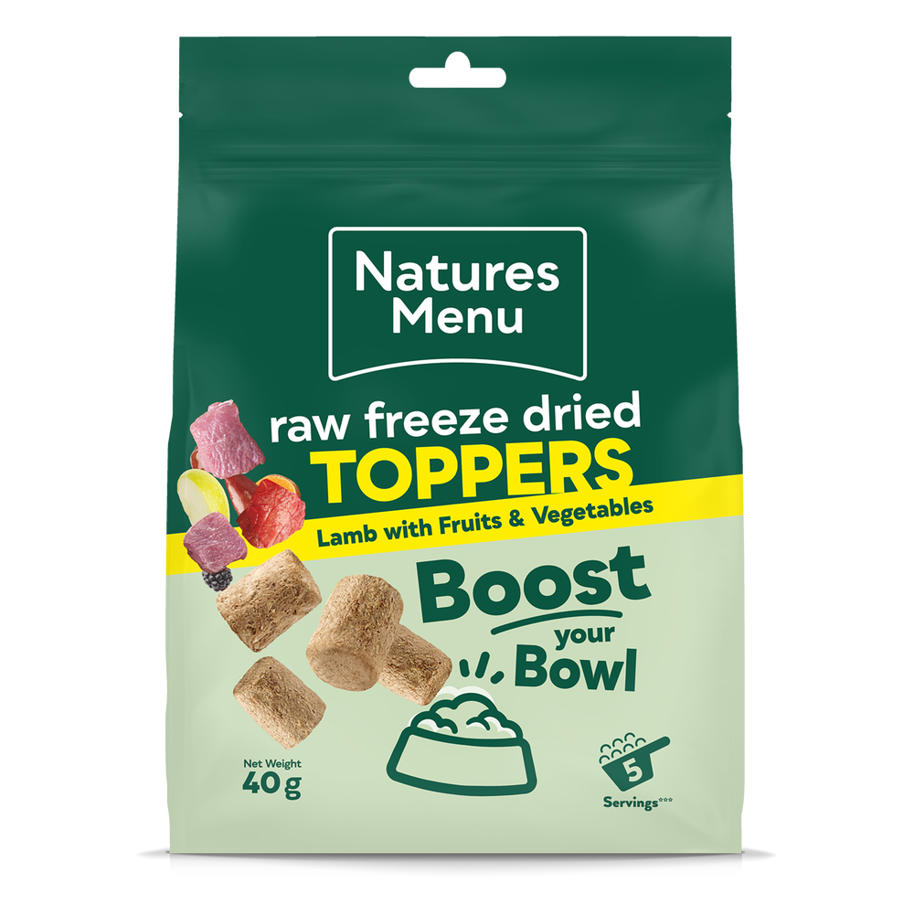 Natures Menu Lamb Raw Freeze Dried Topper, 40g