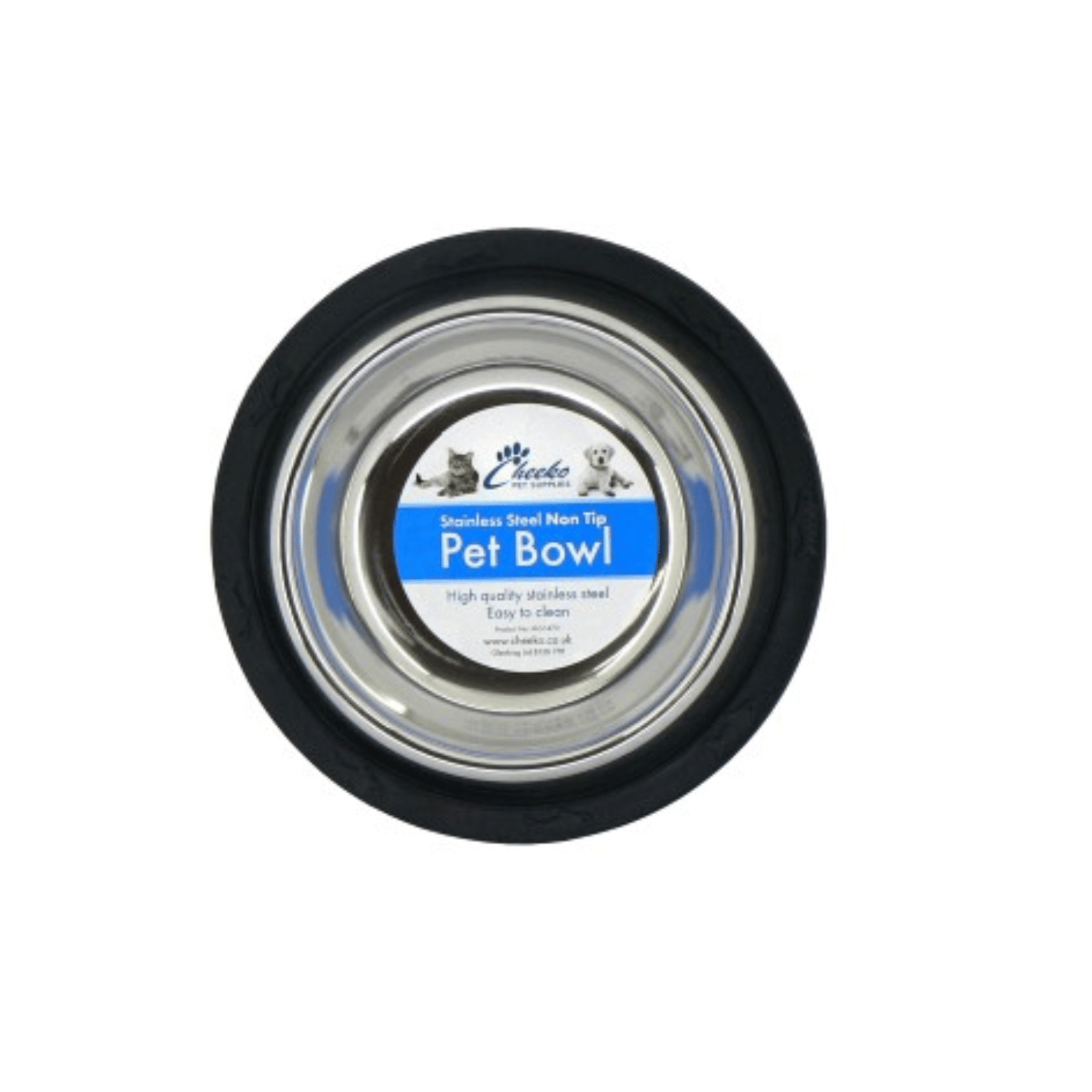 Cheeko Stainless Steel Non-Slip Pet Bowl - 250ml
