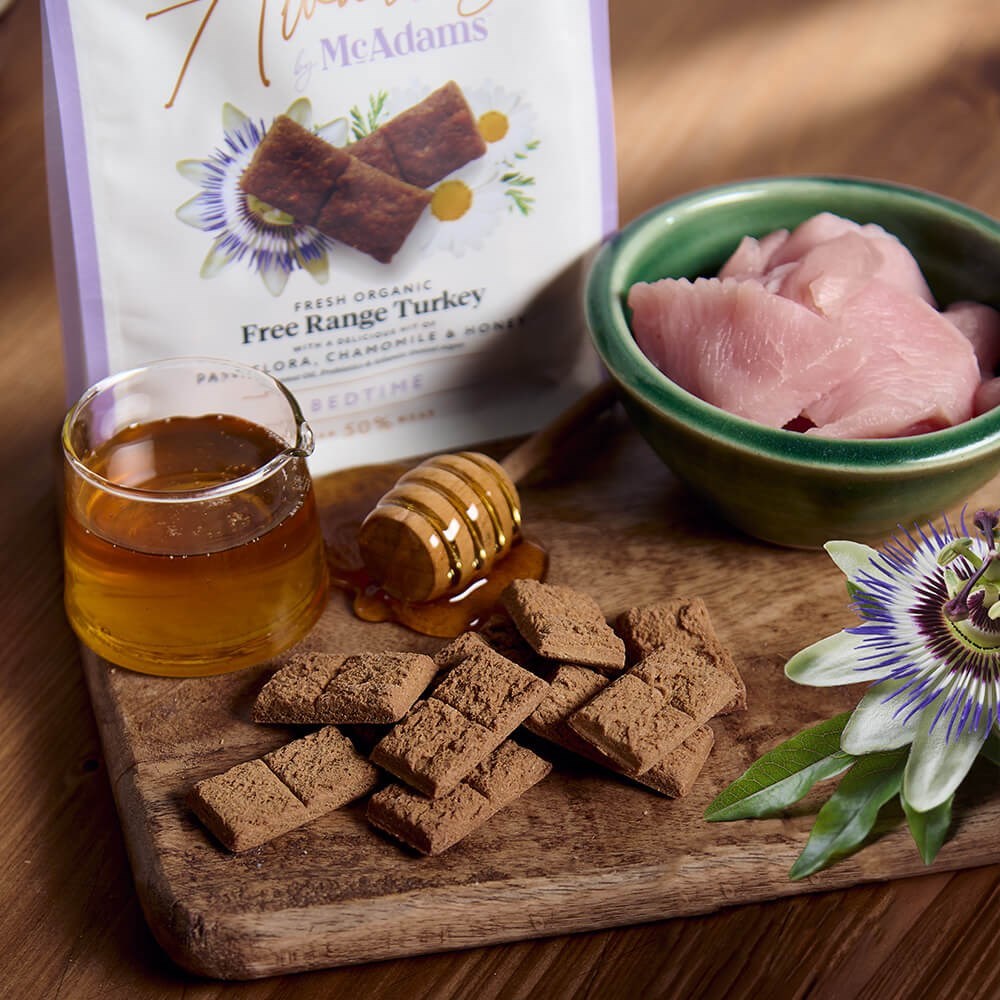 McAdams Bedtime Free Range Turkey with Passiflora, Chamomile & Honey Dog Treats