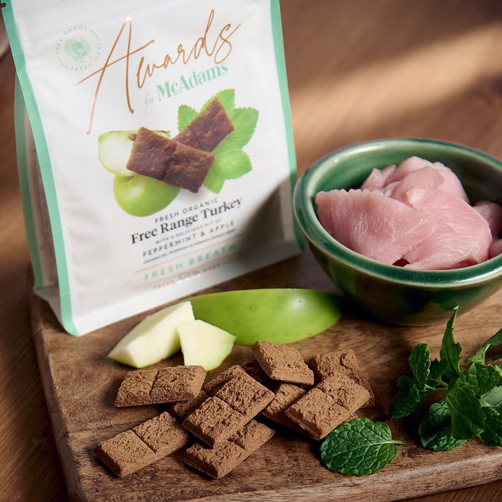 McAdams Fresh Breath Free Range Turkey with Peppermint & Apple Dog Treats