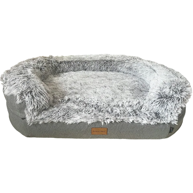 Hem & Boo Grey Orthopaedic Memory Foam Dog Bed
