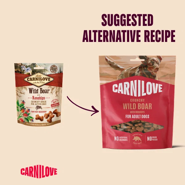 Donation - Carnilove Wild Boar with Rosehips Crunchy Dog Treats for Active Dogs, 200g