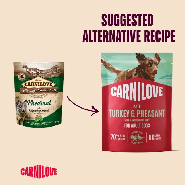 Carnilove Pheasant with Raspberry Wet Dog Food for Adult Dogs, 300g