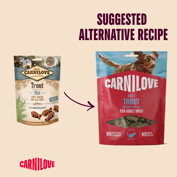Donation - Carnilove Trout Enriched with Dill Soft Dog Treats, 200g