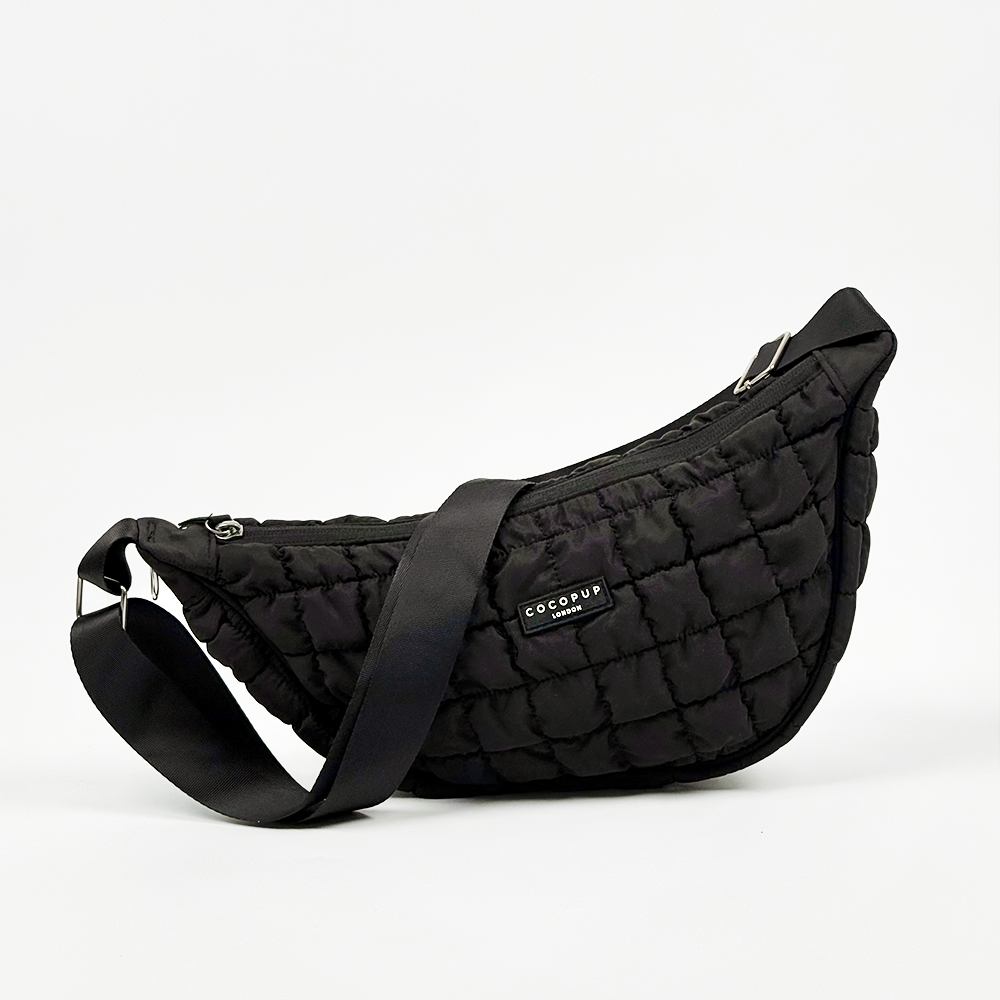 Cocopup Crossbody Crescent Dog Walking Bag, Onyx