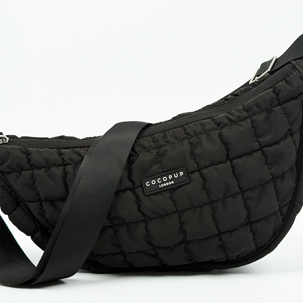 Cocopup Crossbody Crescent Dog Walking Bag, Onyx
