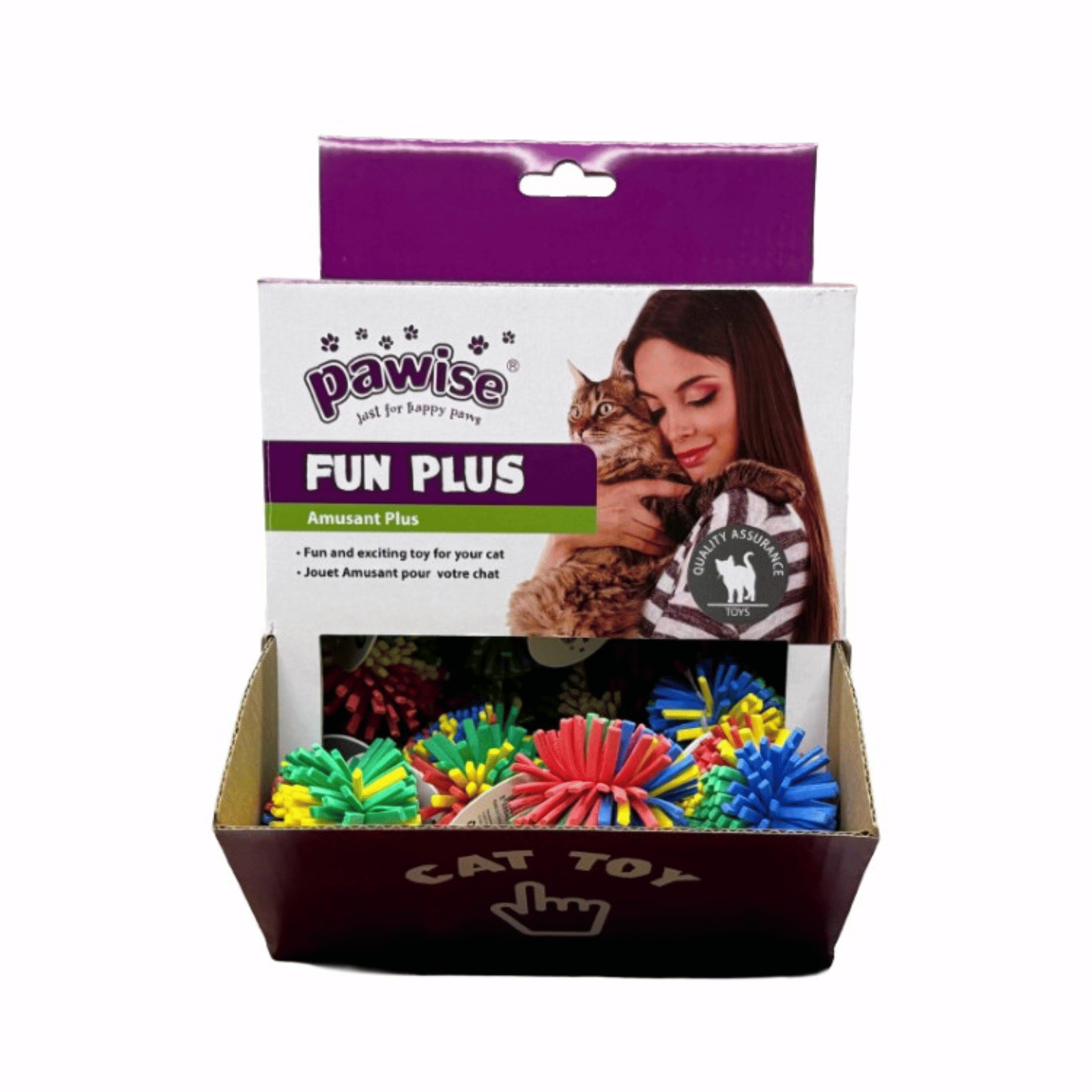 Pawise Rainbow Ball Cat Toy