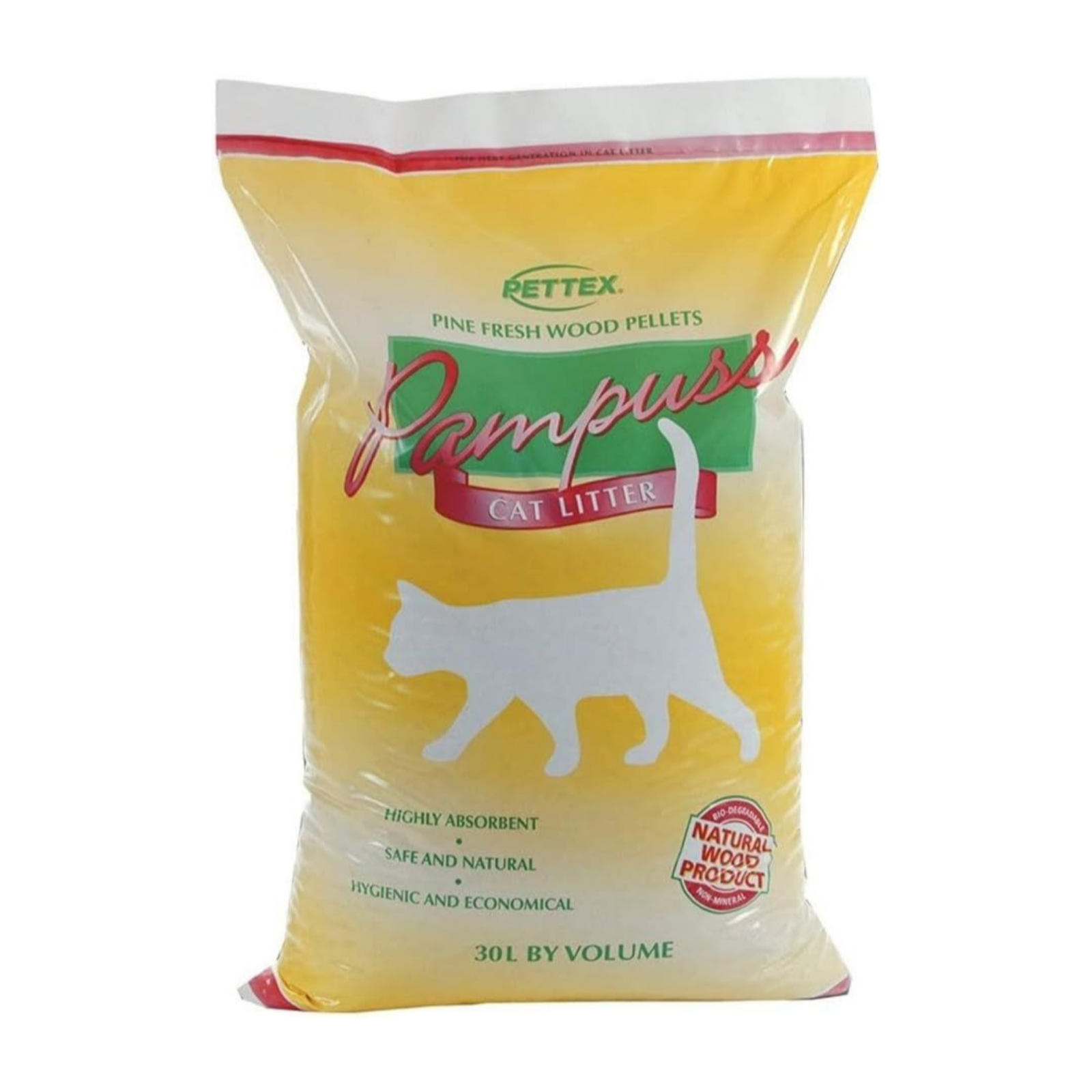 Pettex Pampuss Wood Pellet Cat Litter, 30L