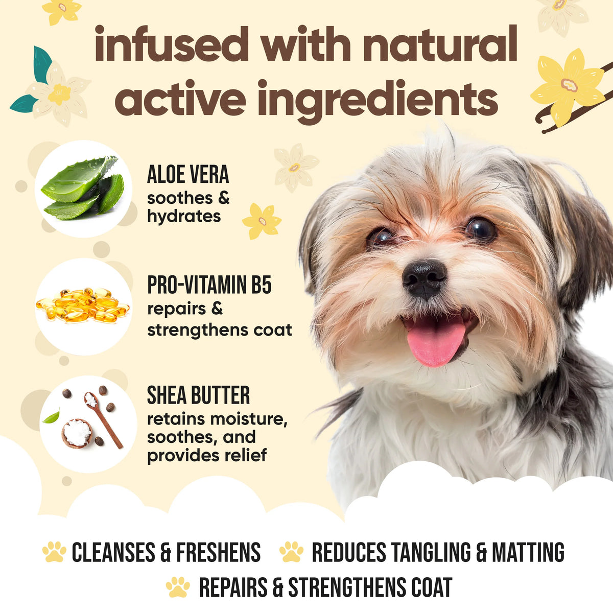 Buddycare Vanilla & Shea Butter Dog Shampoo, 500ml