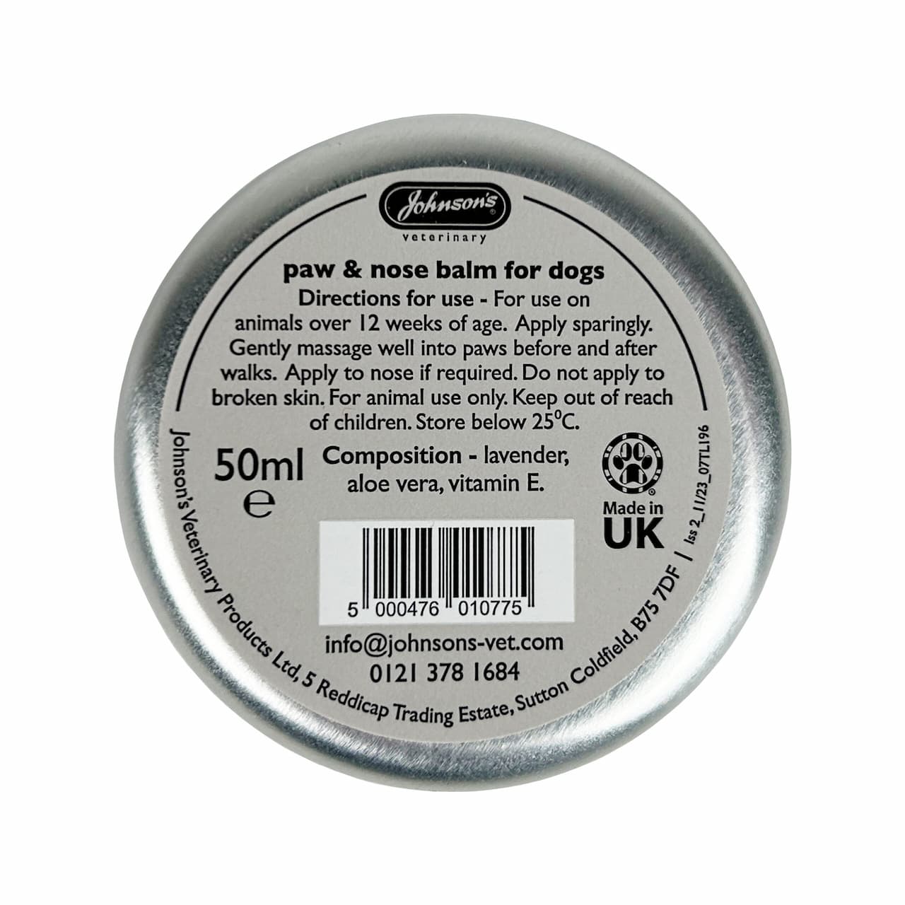 Johnson's Paw & Nose Balm for Dogs, 50ml
