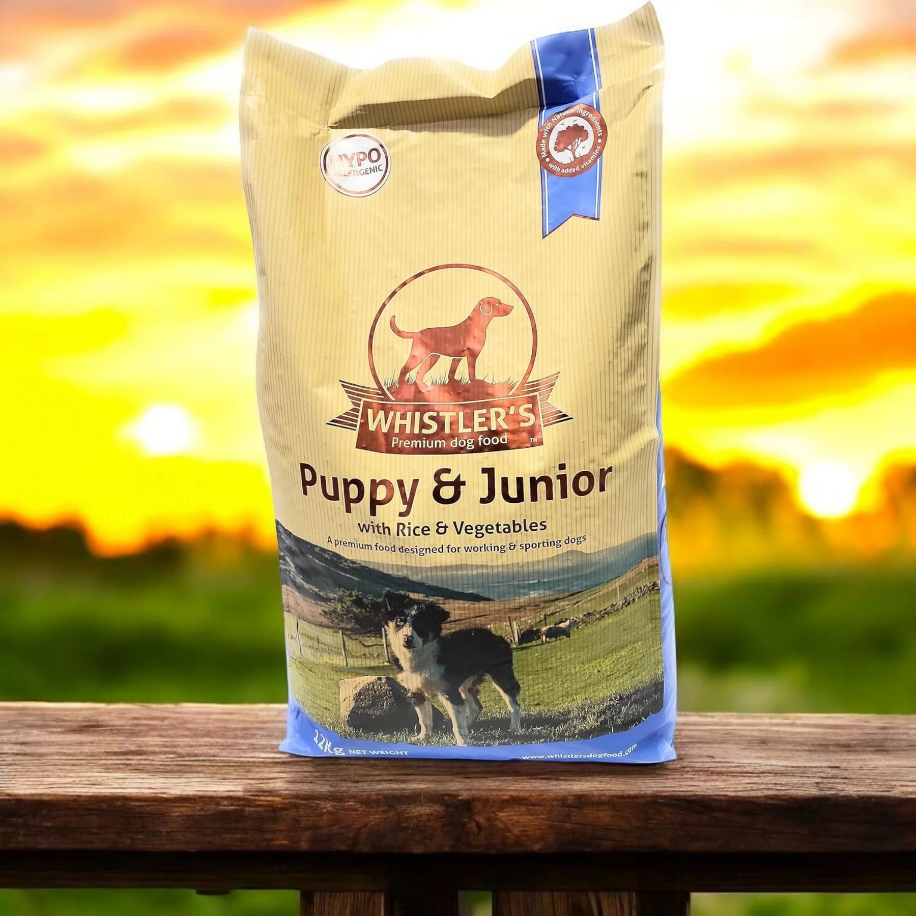 Whistlers Puppy & Junior with Rice & Vegetables Dry Dog Food for Puppies & Junior Dogs