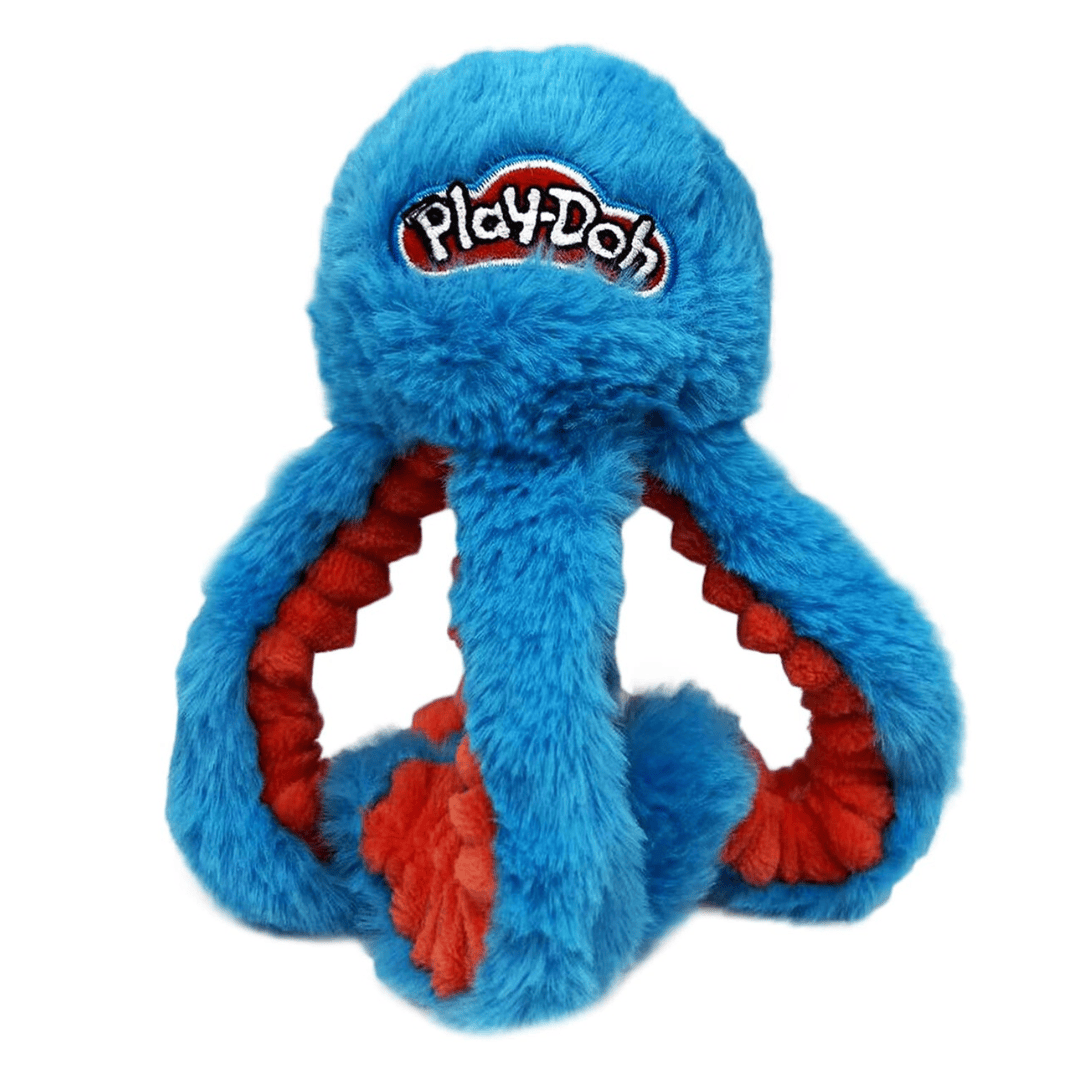 Hasbro 6.5" Play-Doh Octopus Plush Dog Toy