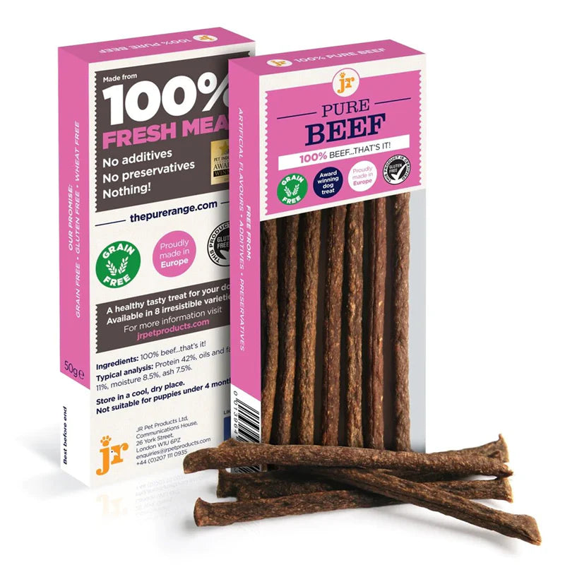 JR Pet Products Pure Beef Sticks, 50g