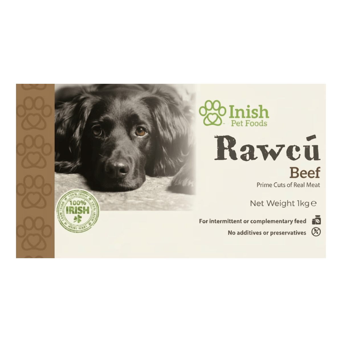 Rawcú Beef Raw Dog Food, 1kg