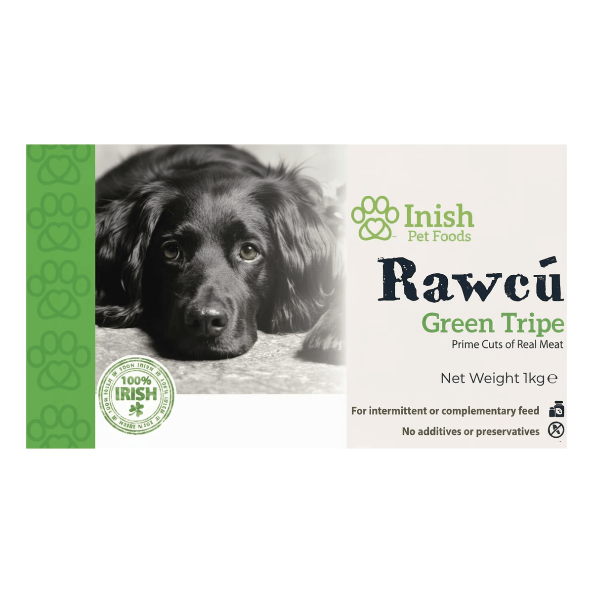 RawCú Green Tripe Raw Dog Food, 1kg
