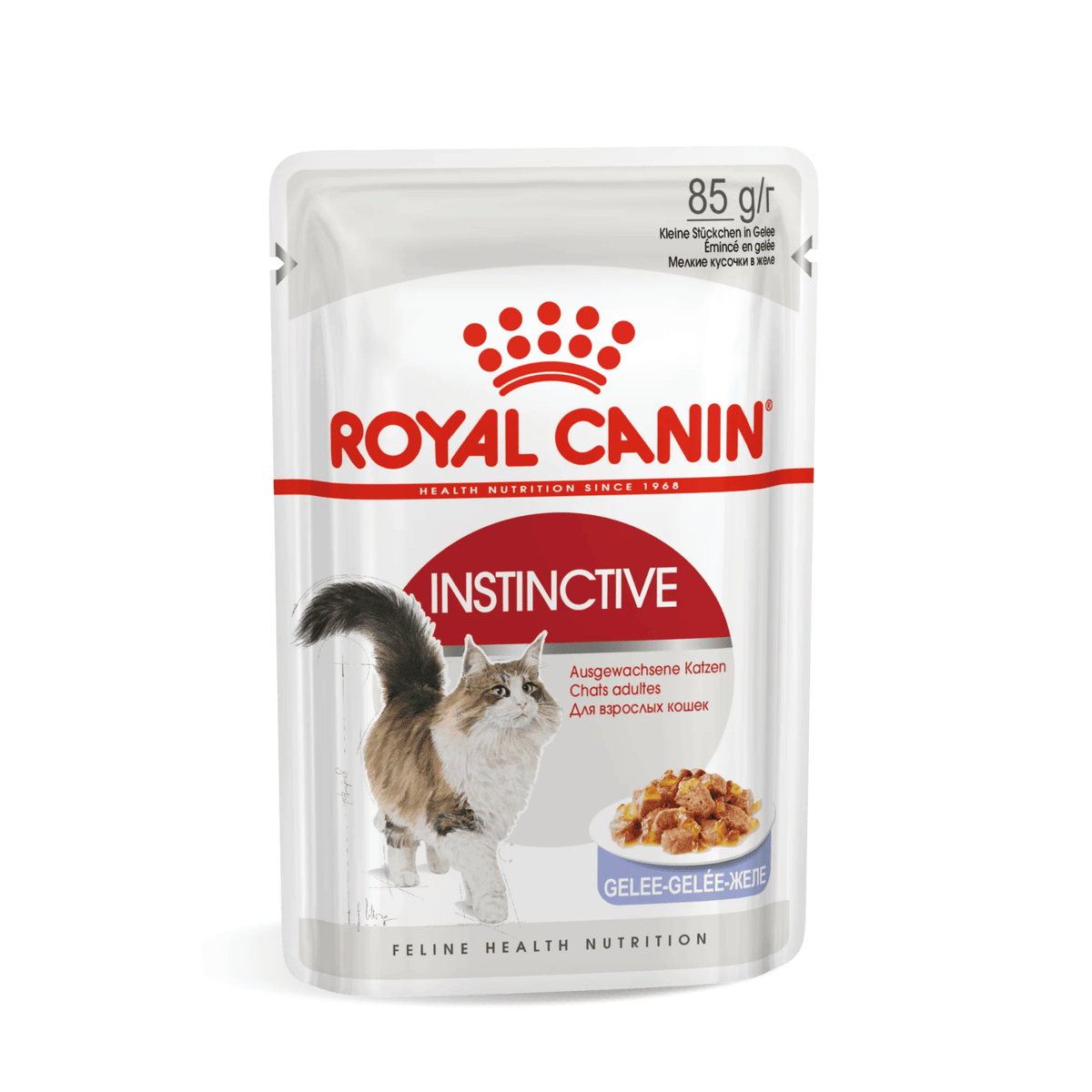 Royal Canin Instinctive Wet Cat Food Thin Slices In Jelly for Adult Cats, 85g