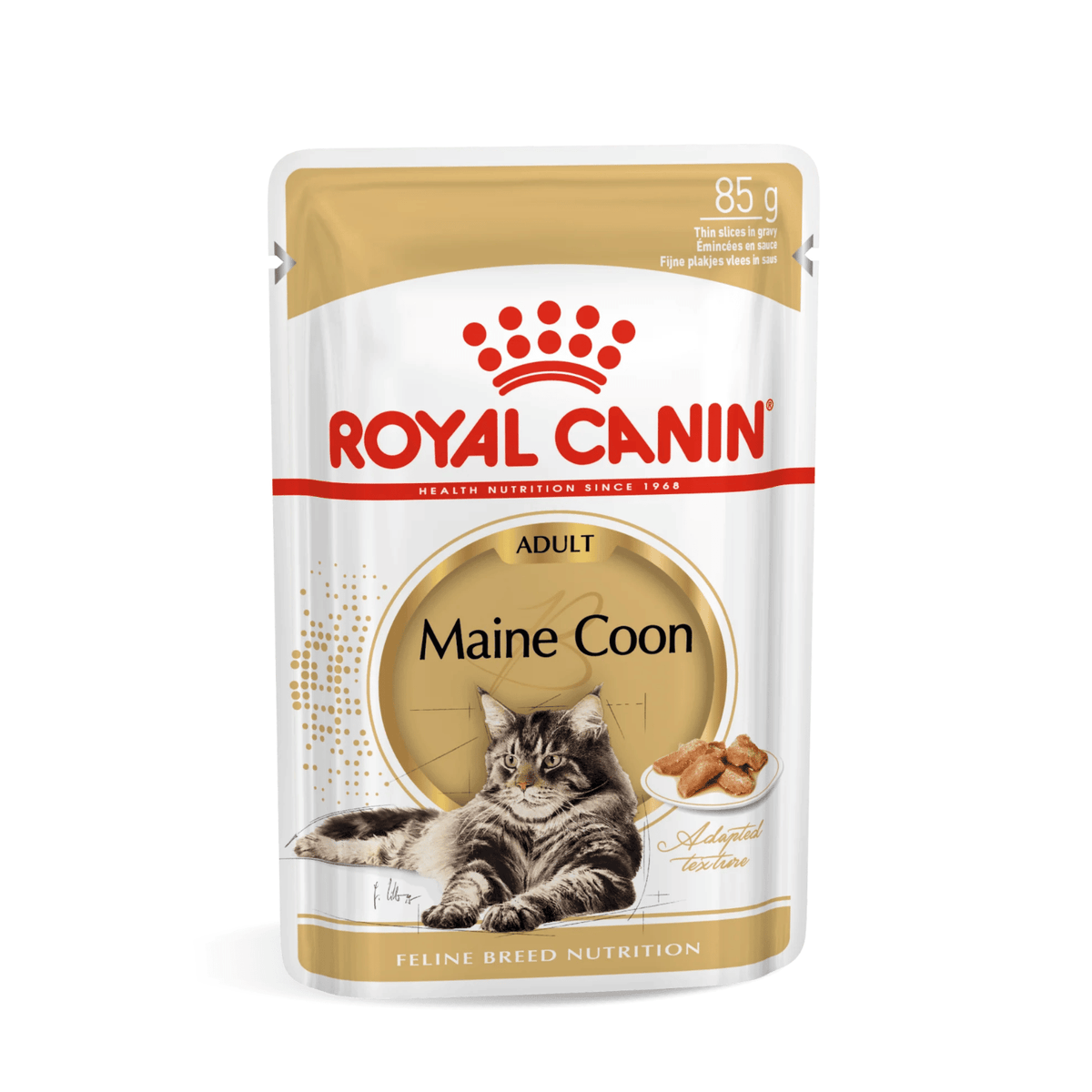 Royal Canin Wet Cat Food Chunks In Gravy for Adult Maine Coon Cats, 85g
