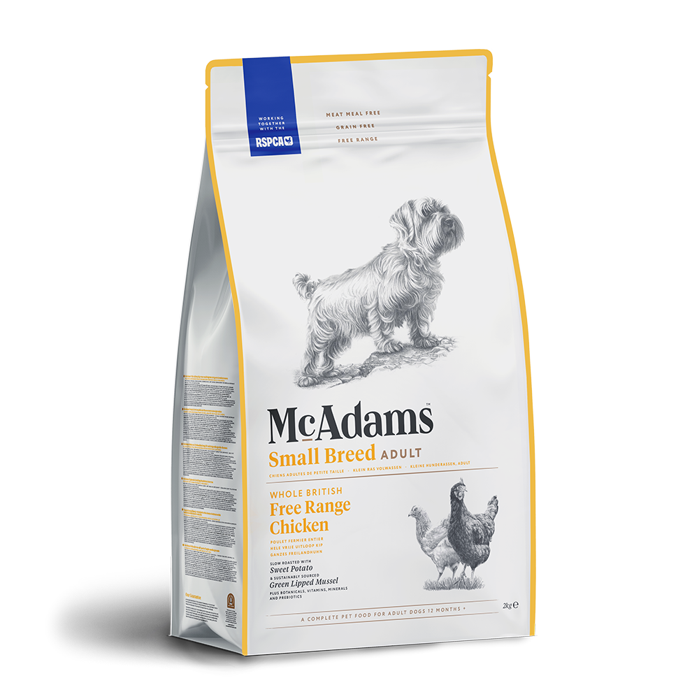 McAdams Chicken Dry Dog Food for Small Breed Adult Dogs, 2kg